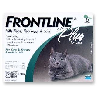 Merial Frontline Plus Flea and Tick Control for Cats and Kittens, 6 