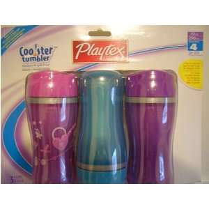   Playtex Coolster Tumbler Sippy Cup 10 oz  3/pk  Girls BPA Free Baby