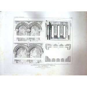    1817 WINCHESTER CATHEDRAL CHURCH ARCHES TOWER BLORE