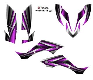 YAMAHA Wolverine 450 ATV Graphic Decal Sticker Kit #2222PINK  