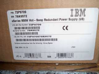 NEW IBM xSeries 365 73P9709 950 Watt Power Supply FRU 24R2705 NIB 