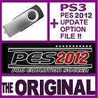 PS3 PRO EVOLUTION SOCCER 2012 USB MEMORY STICK WITH UPDATE OPTION FILE 