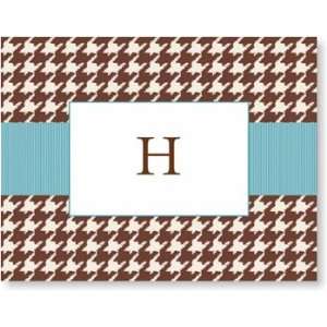  Boatman Geller Personalized Stationery   Houndstooth Brown 
