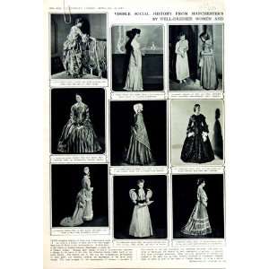    1949 WOMENS FASHION MANCHESTER ENGLISH COSTUMES