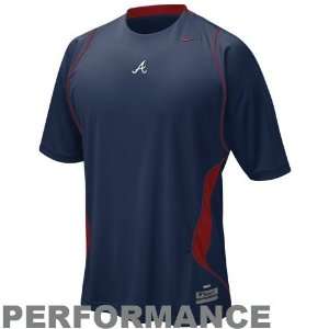  Nike Atlanta Braves Navy Blue Nike Fit Performance Training 
