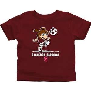   Stanford Cardinal Infant Girls Soccer T Shirt   Cardinal Sports