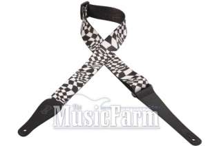 Levys 2 Polyester Strap with Orig Checkered Design  