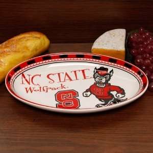  North Carolina State Wolfpack Gameday Oval Ceramic Platter 