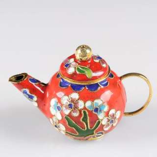 s2504 Chinese cloisonne decorative teapot  
