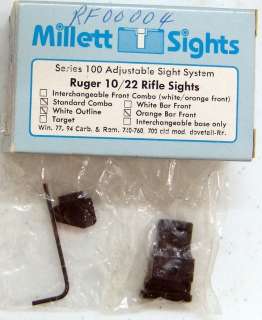 Millett Ruger 10/22 Rifle Sights  