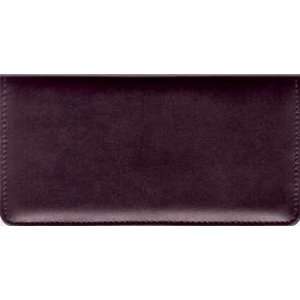  Burgundy Leather Checkbook Cover