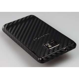   Carbon Fiber Protective Skin for Samsung Galaxy S II AT&T BLACK  