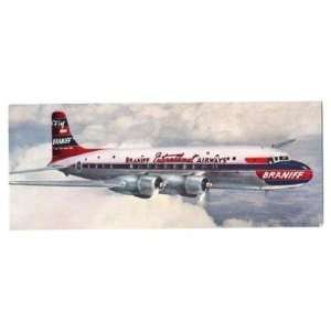  Braniff International El Conquistador DC 6 Postcard 