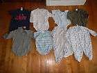 10 piece Lot 0 3 months BRAND Name baby boy onesies  