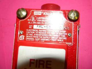 Killark XAL 53 Explosion Proof Manual Fire Alarm  