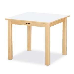   Purpose Square Table   18 High   White   School & Play Furniture