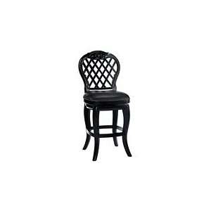  Braxton Wood Bar Stool With Black Leather Seat by 