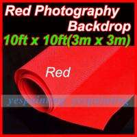 Studio 10 x 10 Ft Red Thicken Non Woven Fabric Photography Backdrop 