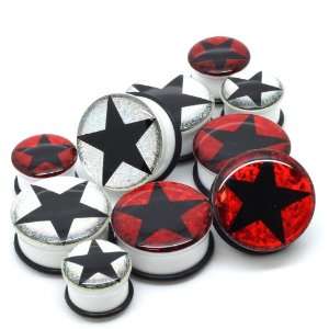  Shimmer Star Ear Gauges Jewelry