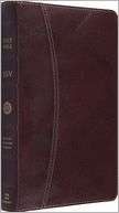 ESV Vintage Thinline Bible (Cowhide, Chestnut, Hemisphere Design)