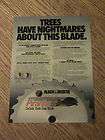 1987 BLACK & DECKER ADVERTISEMENT PIRANHA SAW BLADE AD