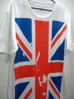 UK British Union Jack Flag Punk Rock Metal T Shirt XL  