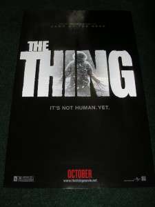 THE THING S/S 11X17 ORIGINAL MOVIE POSTER (2011)  