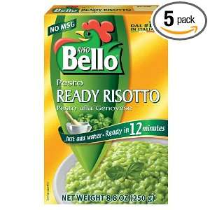 Riso Bello Pesto Riso Bello Ready Risotto, 8.8 Ounce Boxes (Pack of 5)