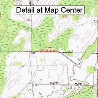 USGS Topographic Quadrangle Map   Lena, Wisconsin (Folded/Waterproof 