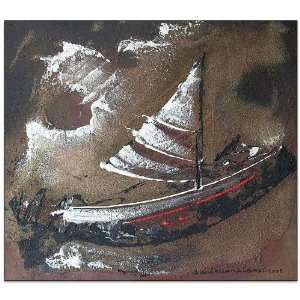 Storm Boat~Abstract~Paintings~Canvas
