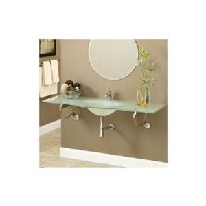  Brickell Wall Mounted Frosted Glass Bathroom Sink
