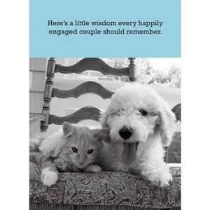  Dog and Cat Get a Room Engagement Card 