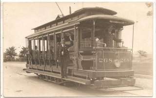 OXFORD, MA   RPPC   Conductor Trolley #268 Char. Childs  