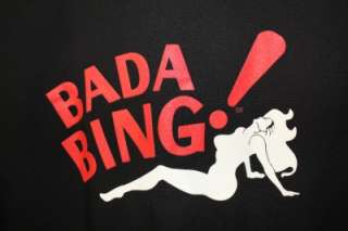 The Sopranos HBO Bada Bing Club Bowling Mob Mafia Mens Bowling Shirt M 