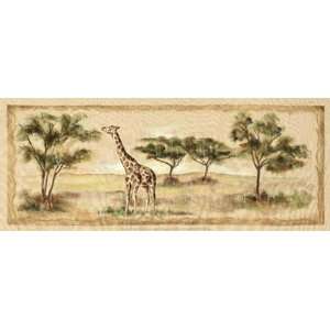   Giraffe Finest LAMINATED Print Ann Brodhead 20x8
