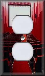 Outlet Cover Plate   Red Movie Theater  