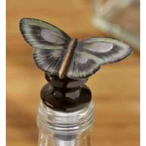   Purple Butterfly Wine Bottle Stopper Cork Bar Tool 