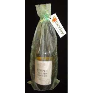   x15 Wine Bottle Organza Bag Gift Pouch (6 Bags) Mint 