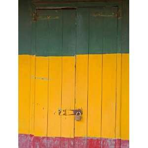 Door in Portsmouth, Dominica, Lesser Antilles, Windward Islands, West 