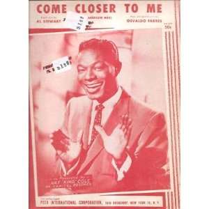  Sheet Music Come Closer To Me Nat King Cole 31 Everything 