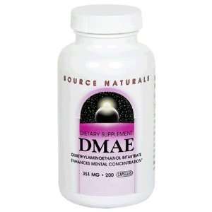  Source Naturals DMAE, 351mg, 200 Capsules Health 
