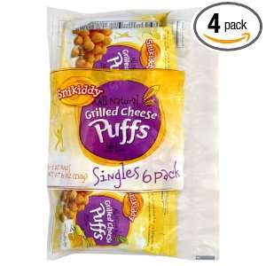 Snikiddy Grilled Cheese Puffs, Multipack, 6 count (Pack of4)  