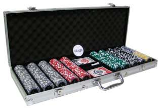 500 Ct Eclipse Poker Chip Set 14 table Grams FREE BOOK  