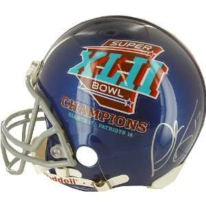  Plaxico Burress SB Champs Giants Helmet