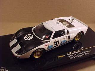 43 Ixo Diecast Ford GT MKII, 2nd 66 Daytona, Gurney  