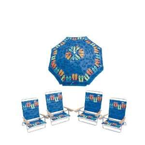   Position Lay flat Chair Plus A Matching 6 ft Tilt Umbrella   100+ Sun