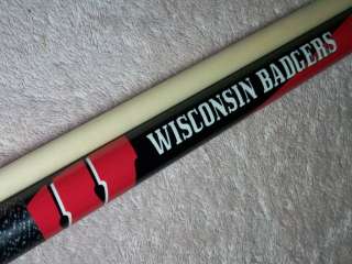 Players Pool Cue Wisconsin Badgers SFC 24 5/16x18 Maple Shaft New 19oz 