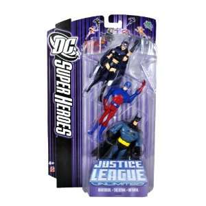 Heroes Justice League Unlimited JLU Series 3 Pack 4 Inch Tall Action 
