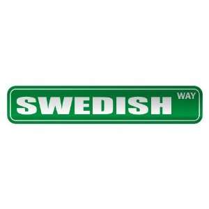     SWEDISH WAY  STREET SIGN COUNTRY SWEDEN