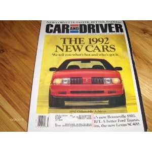Road Test 1992 Cadillac Eldorado Touring Coupe Car and Driver Magazine